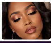 Glam makeup detail