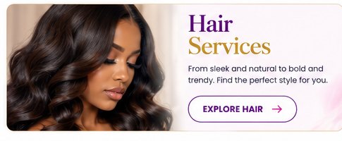 Styled hair with soft waves