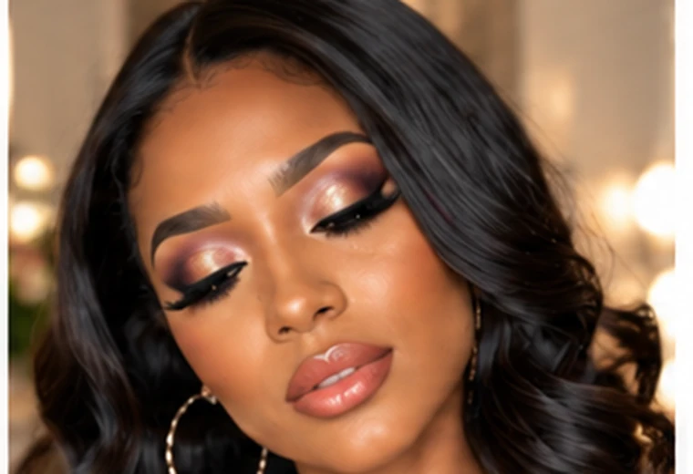Soft glam makeup look