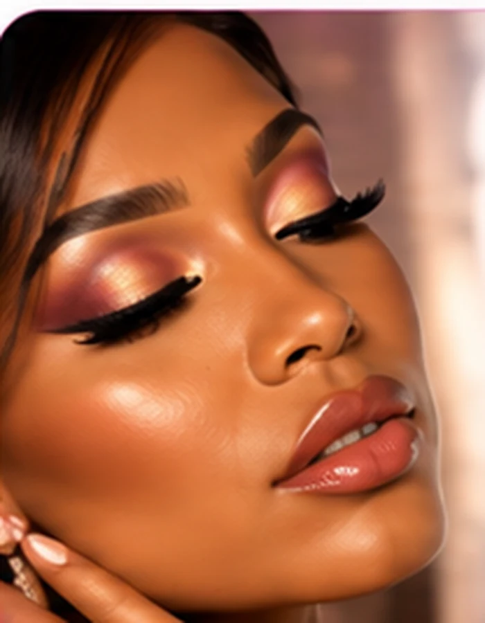 Glam makeup