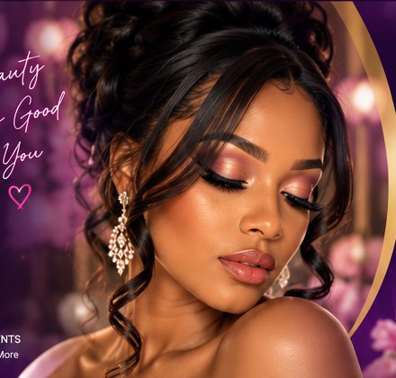 Elegant hair and makeup beauty portrait